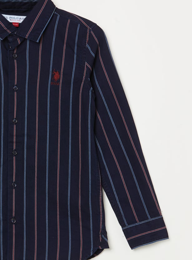 US POLO ASSN KIDS Boys Striped Shirt