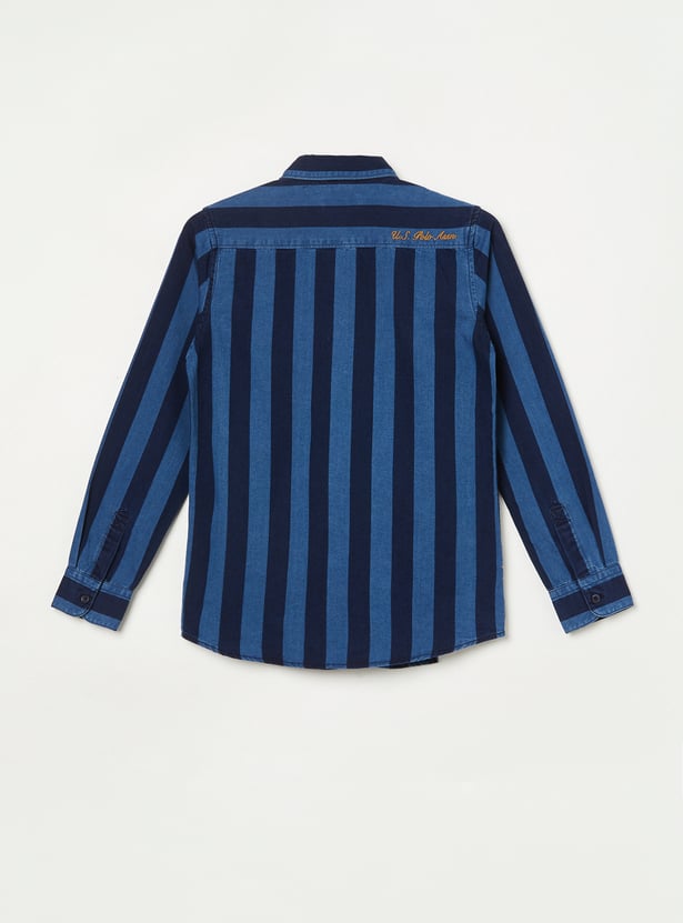 US POLO ASSN KIDS Boys Striped Shirt