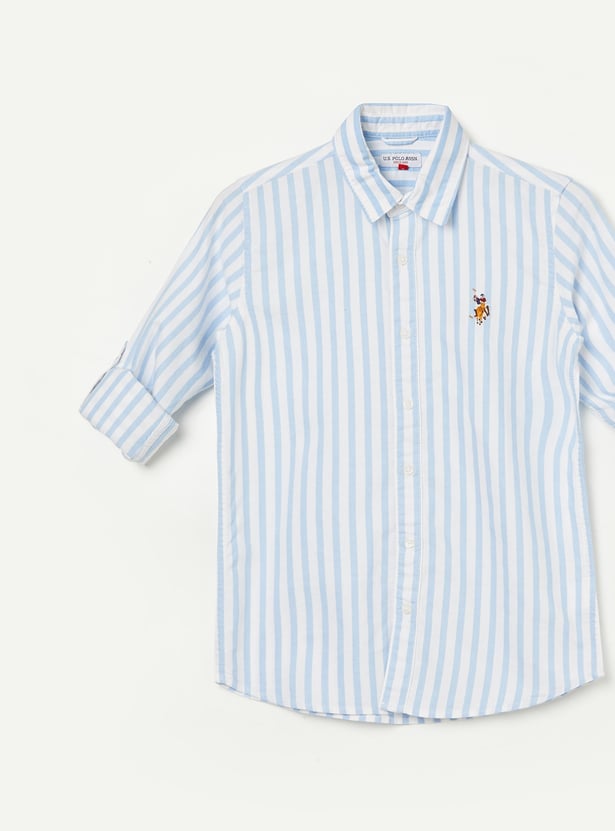 US POLO ASSN KIDS Boys Striped Shirt