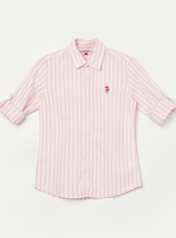 US POLO ASSN KIDS Boys Striped Shirt