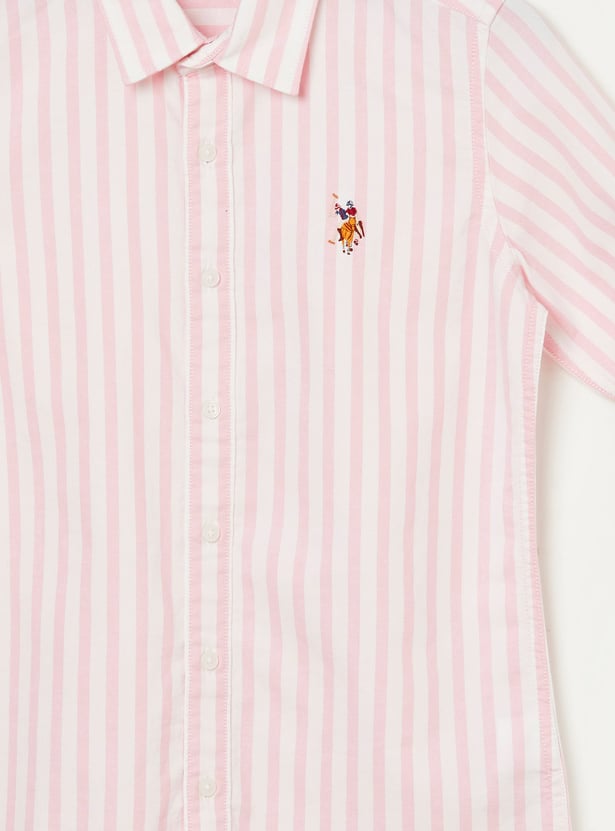 US POLO ASSN KIDS Boys Striped Shirt