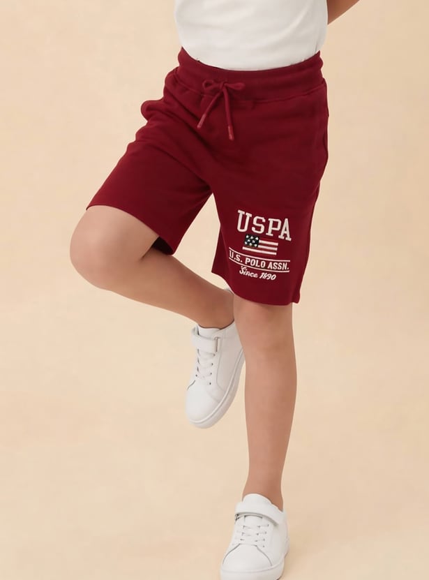 US POLO ASSN KIDS Solid Regular Shorts