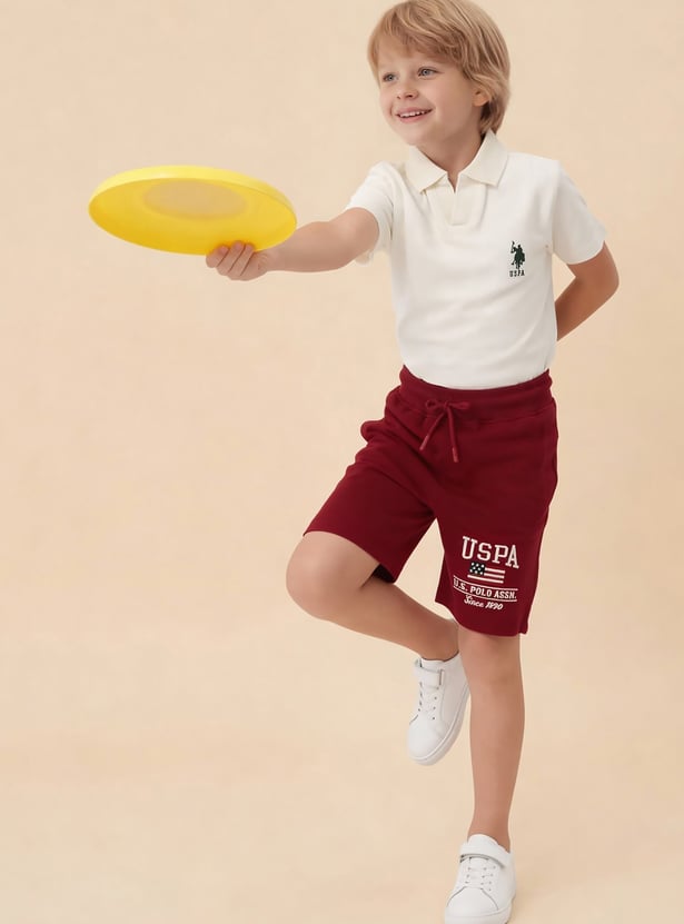 US POLO ASSN KIDS Solid Regular Shorts
