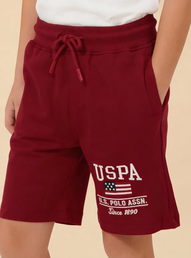 US POLO ASSN KIDS Solid Regular Shorts