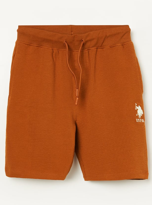US POLO ASSN Kids Solid Regular Shorts