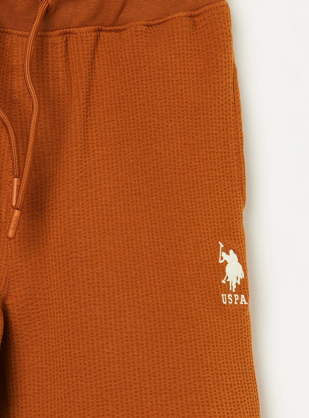 US POLO ASSN Kids Solid Regular Shorts