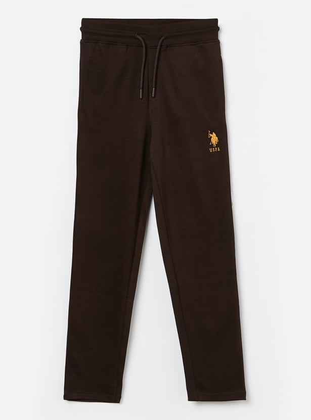 US POLO ASSN KIDS Boys Solid Track Pants