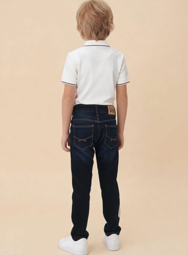 US POLO ASSN KIDS Boys Medium Wash Slim Fit Jeans