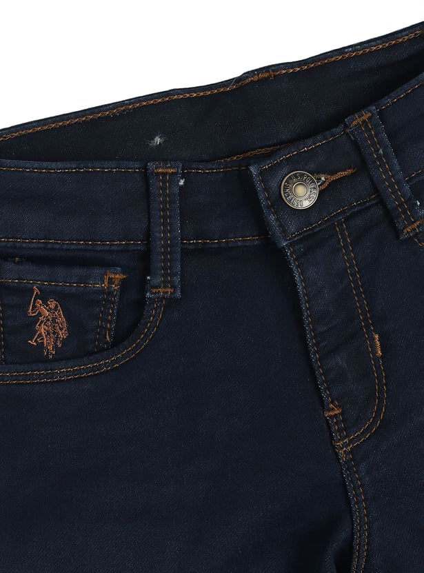 US POLO ASSN KIDS Boys Medium Wash Slim Fit Jeans