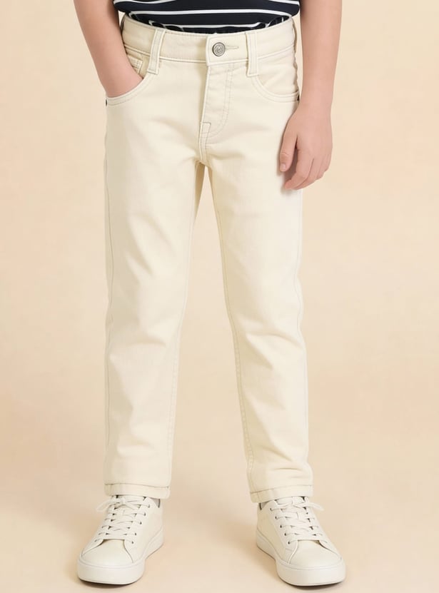 US POLO ASSN KIDS Boys Washed Slim Fit Jeans