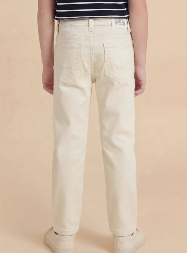 US POLO ASSN KIDS Boys Washed Slim Fit Jeans