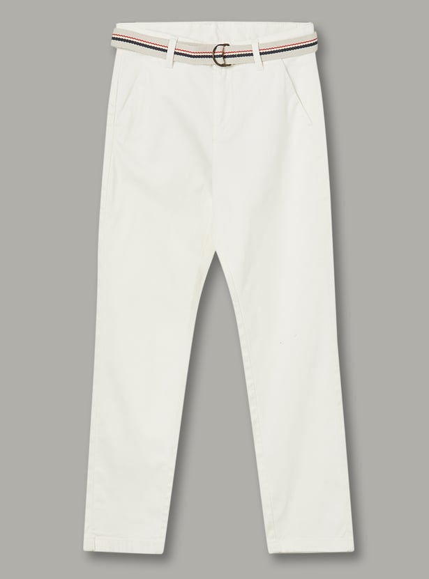 US POLO ASSN KIDS Boys Solid Trousers
