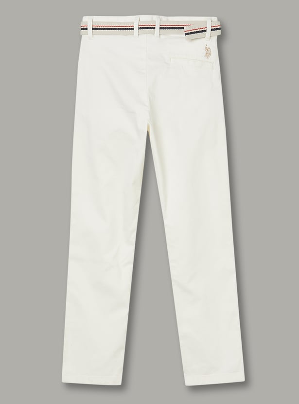 US POLO ASSN KIDS Boys Solid Trousers