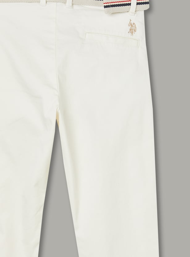 US POLO ASSN KIDS Boys Solid Trousers