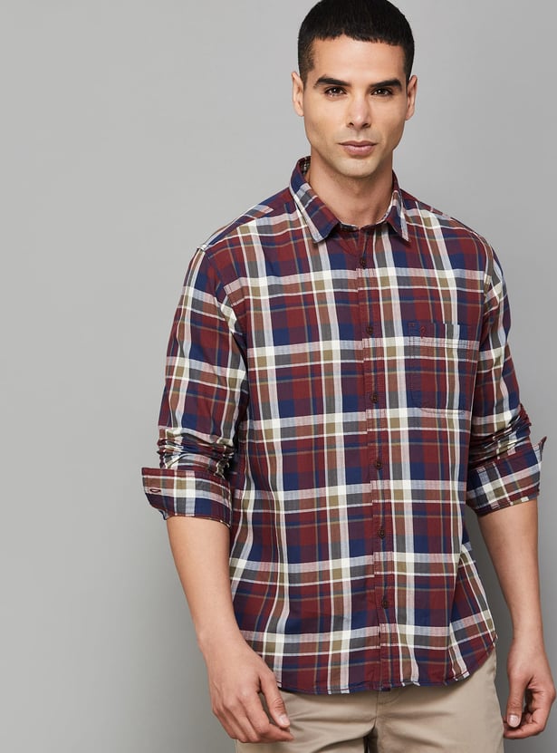 INDIAN TERRAIN Checked Classic Fit Shirt