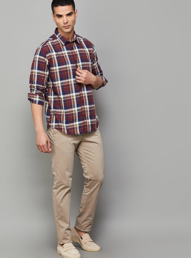 INDIAN TERRAIN Checked Classic Fit Shirt