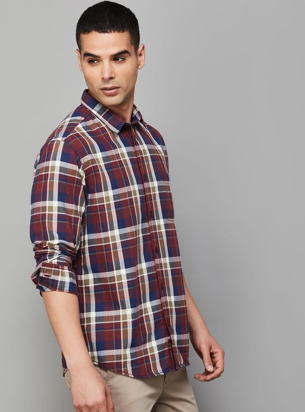INDIAN TERRAIN Checked Classic Fit Shirt