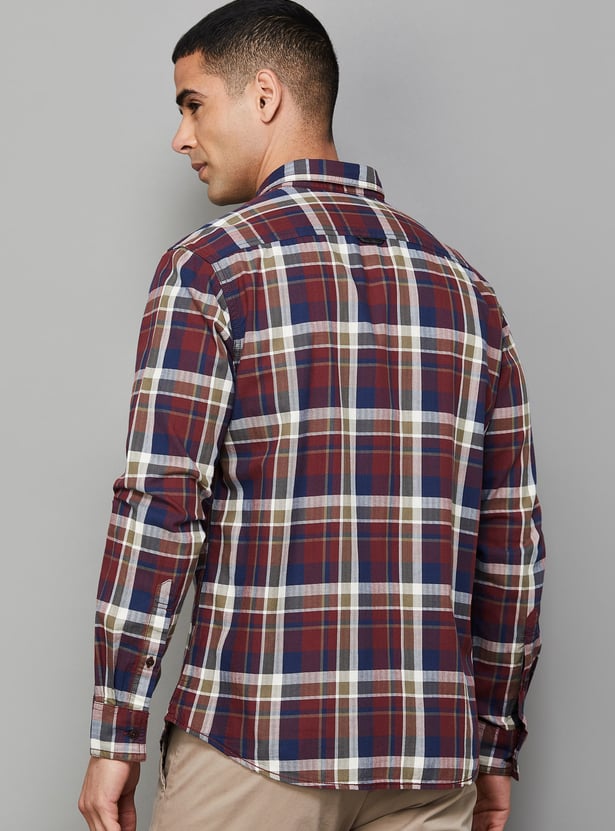 INDIAN TERRAIN Checked Classic Fit Shirt