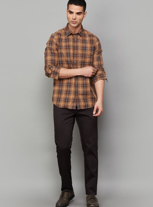 INDIAN TERRAIN Checked Regular Fit Shirt