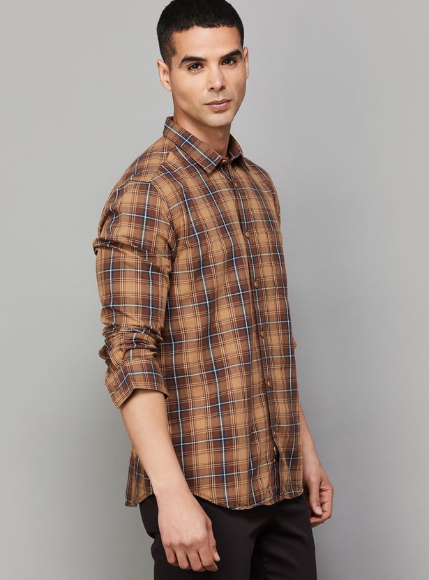 INDIAN TERRAIN Checked Regular Fit Shirt