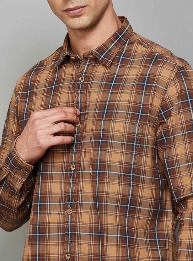 INDIAN TERRAIN Checked Regular Fit Shirt