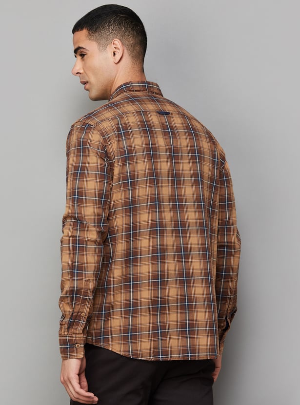 INDIAN TERRAIN Checked Regular Fit Shirt