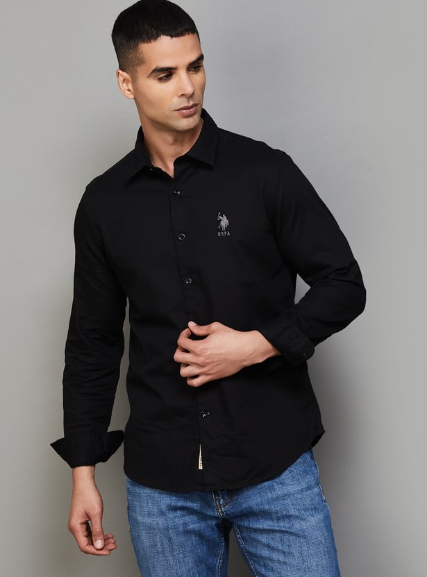 US POLO ASSN Solid Regular Fit Shirt