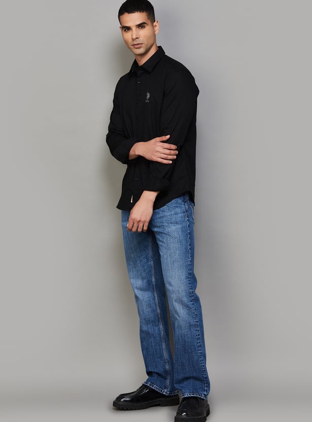 US POLO ASSN Solid Regular Fit Shirt