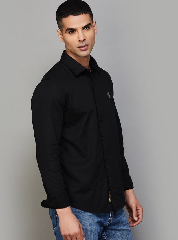US POLO ASSN Solid Regular Fit Shirt