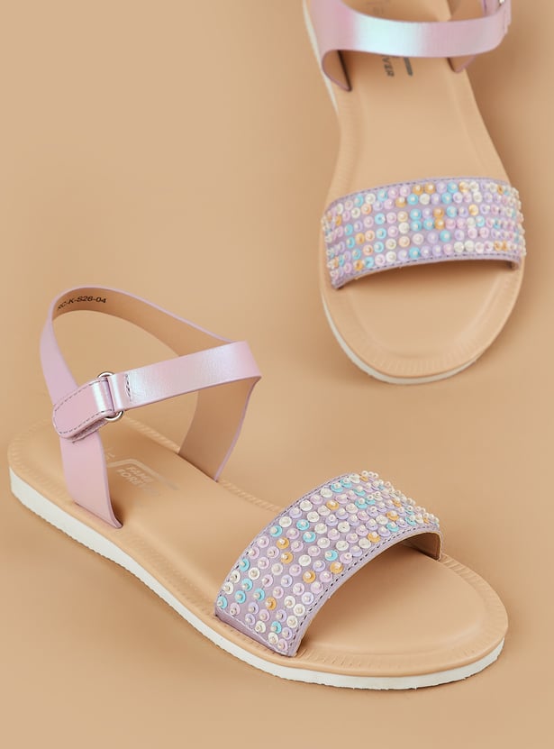 FAME FOREVER Girls Embellished Sandals