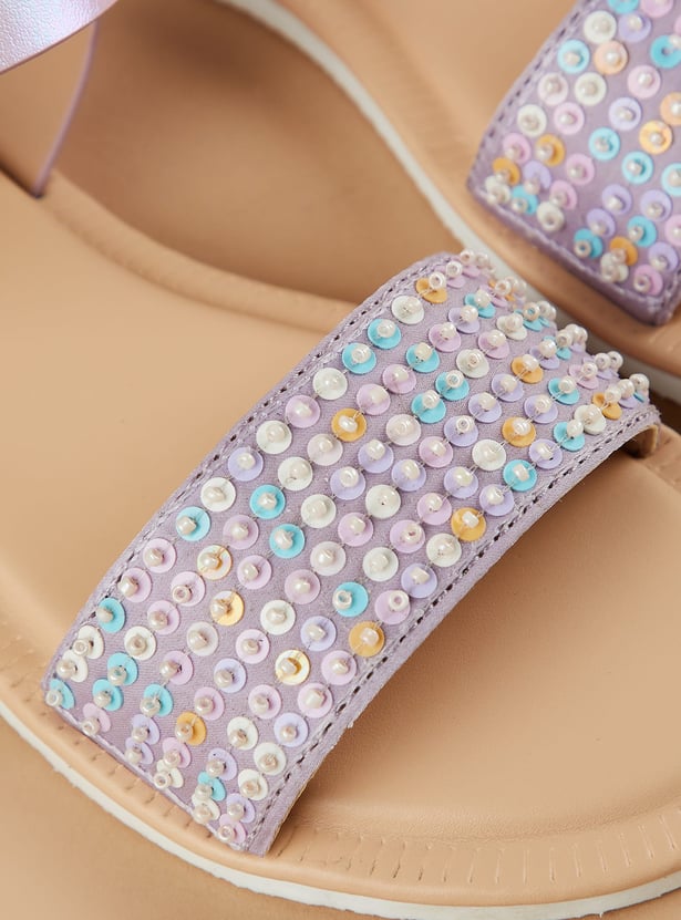 FAME FOREVER Girls Embellished Sandals
