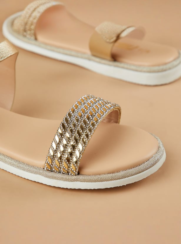 FAME FOREVER Girls Embellished Sandals