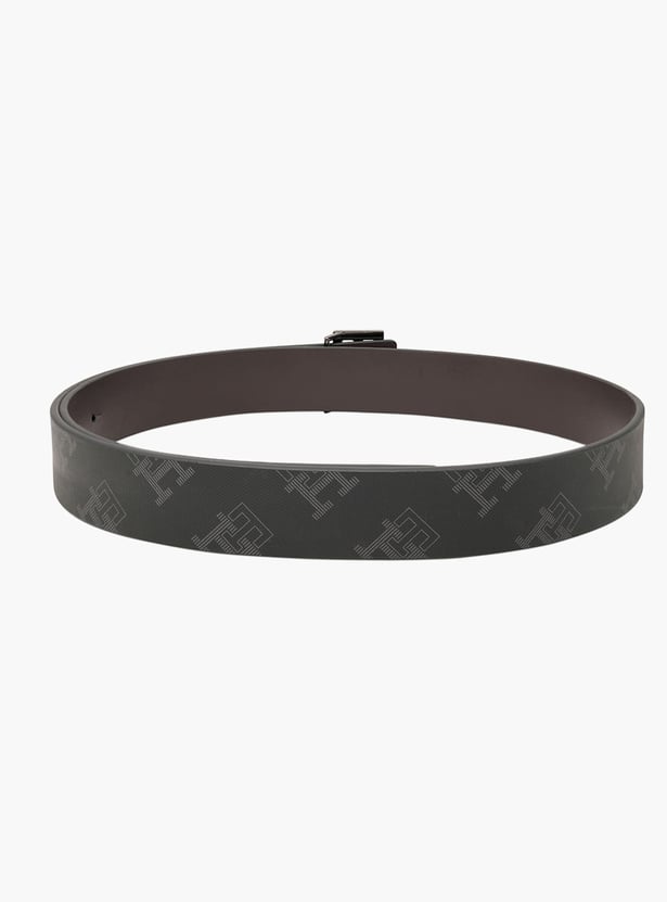 TOMMY HILFIGER Logo Print Leather Belt