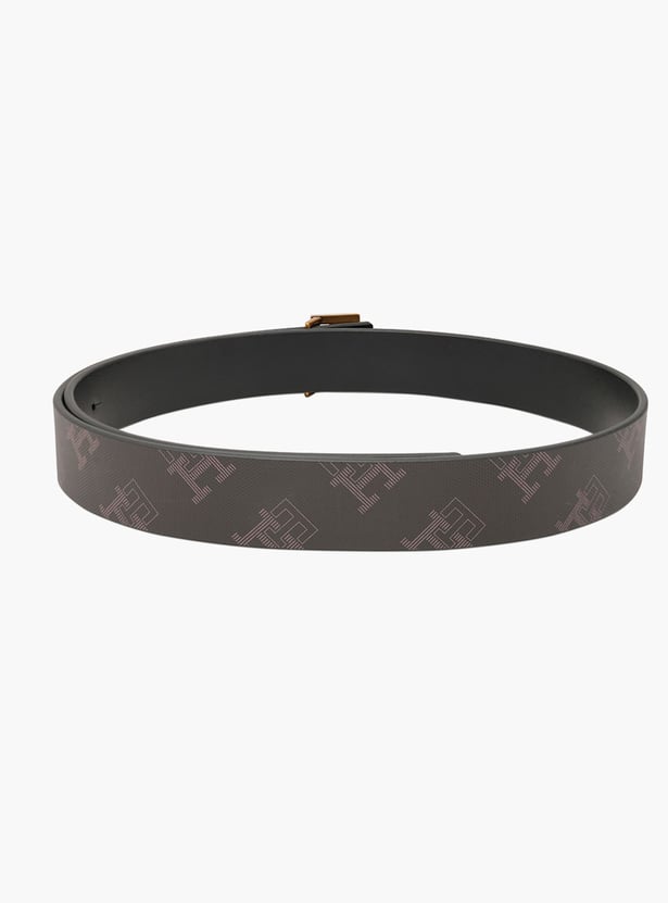 TOMMY HILFIGER Logo Print Leather Belt