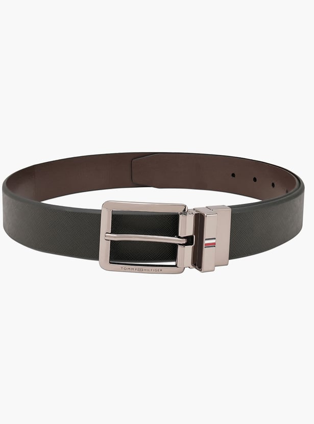 TOMMY HILFIGER Textured Reversible Leather Belt