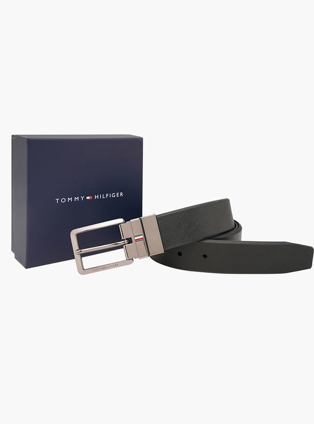 TOMMY HILFIGER Textured Reversible Leather Belt