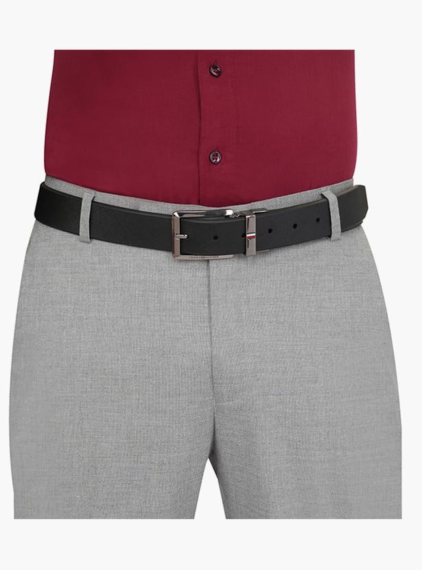 TOMMY HILFIGER Textured Reversible Leather Belt