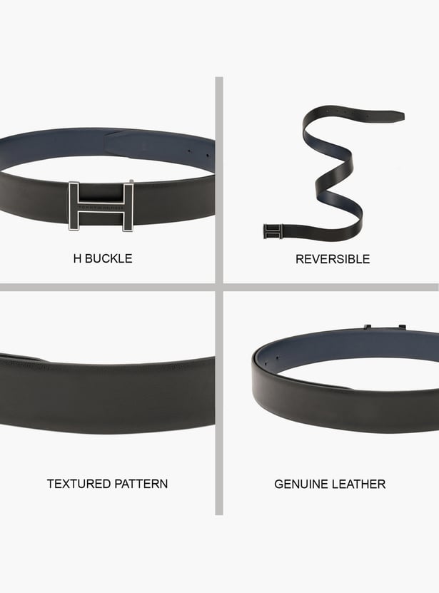 TOMMY HILFIGER Textured Reversible Formal Belt