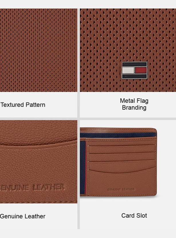 TOMMY HILFIGER Textured Bi-Fold Wallet