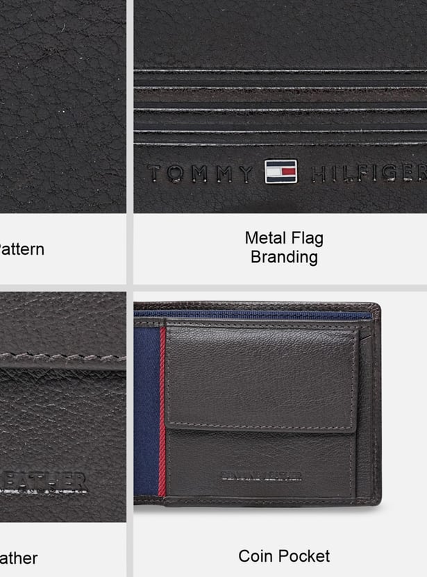 TOMMY HILFIGER Embossed Bi-Fold Wallet