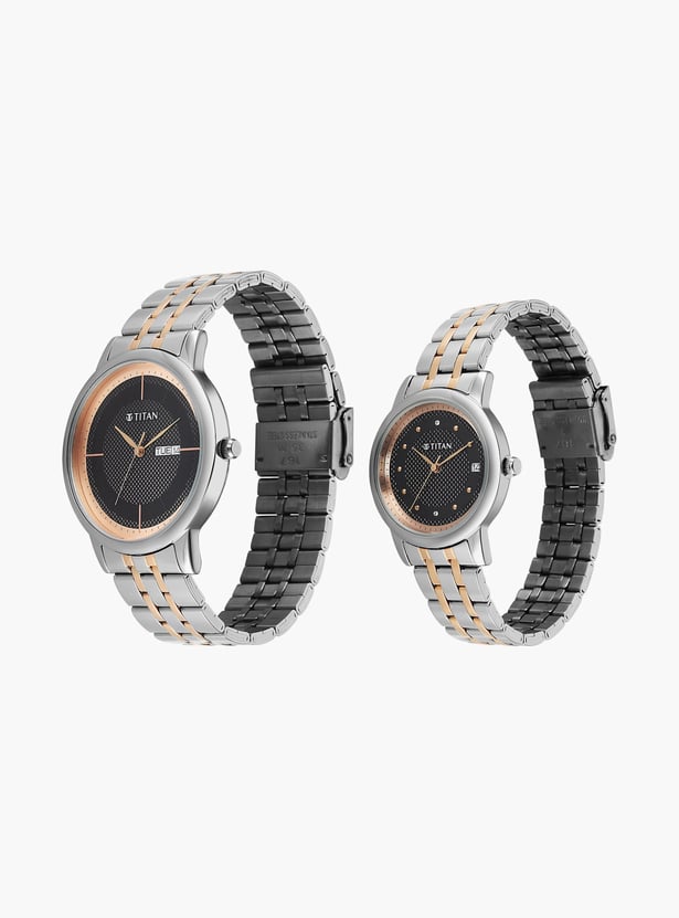 TITAN Bandhan Eternal Couple Analog Watch Set - 19672967KM01