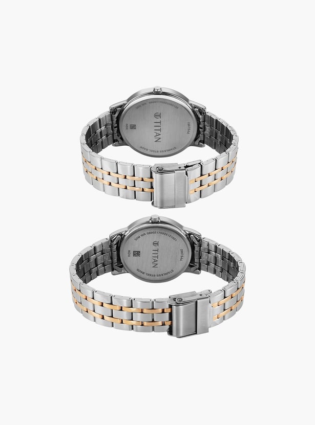 TITAN Bandhan Eternal Couple Analog Watch Set - 19672967KM01