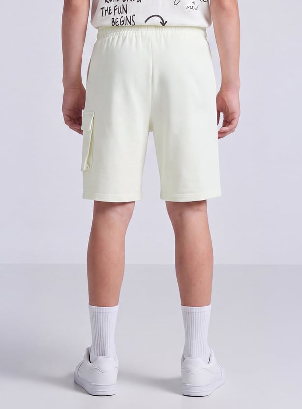 FAME FOREVER Boys Graphic Print Cargo Shorts