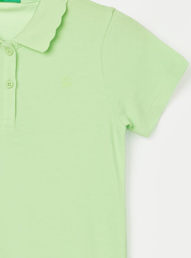 UNITED COLORS OF BENETTON Girls Textured T-shirt Dress