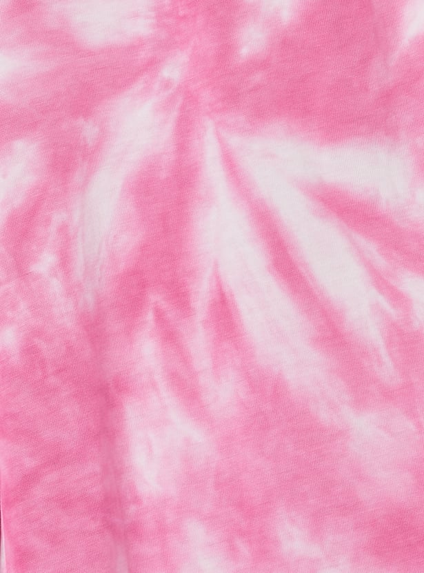UNITED COLORS OF BENETTON Girls Tie & Dye Flat Front Trousers