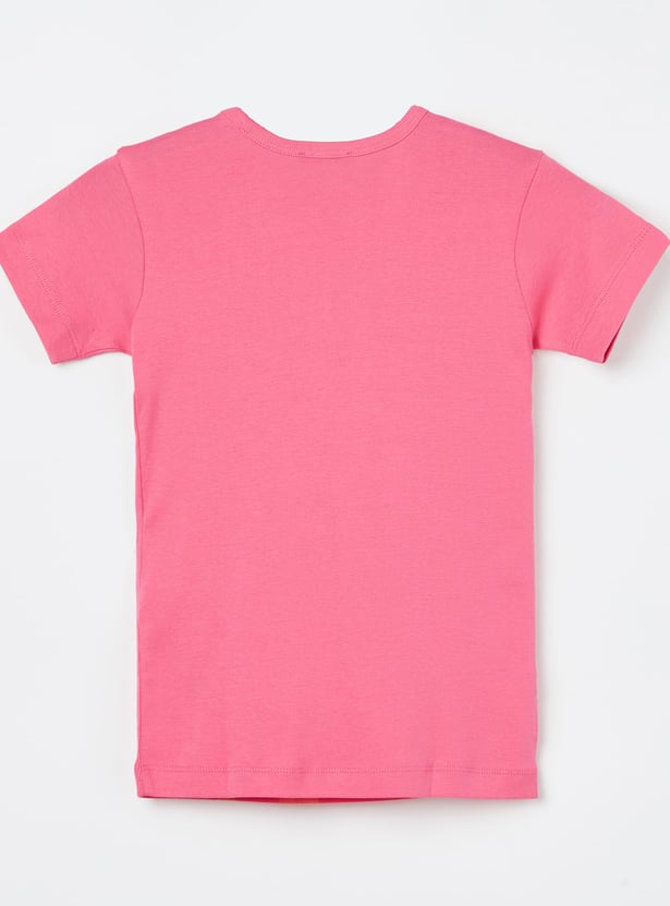 UNITED COLORS OF BENETTON Girls Glitter T-shirt