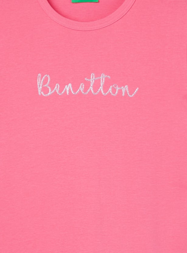 UNITED COLORS OF BENETTON Girls Glitter T-shirt