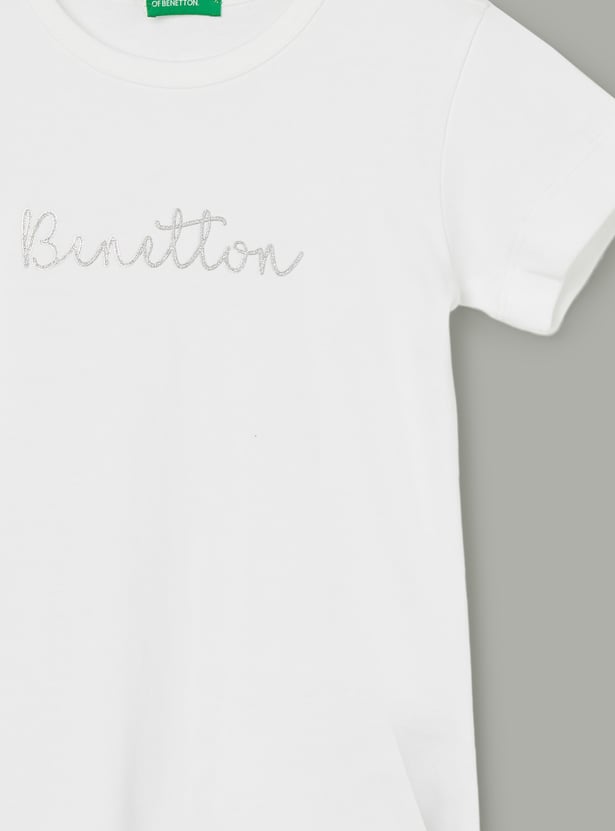 UNITED COLORS OF BENETTON Girls Glitter T-shirt