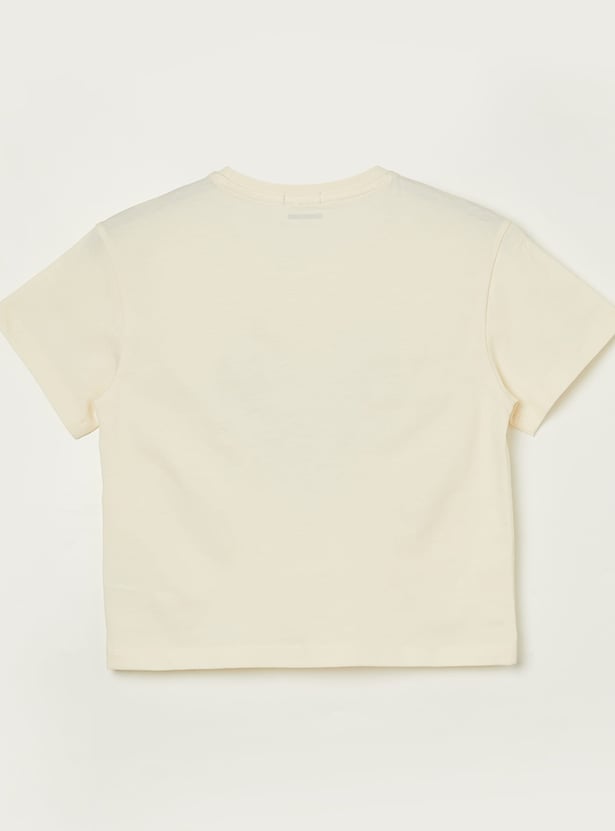 UNITED COLORS OF BENETTON Girls Graphic Print T-shirt