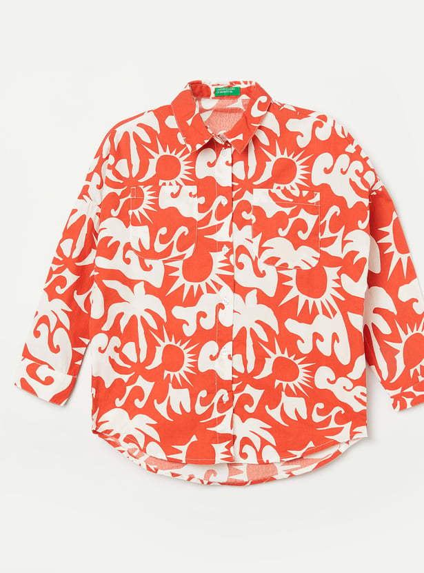 UNITED COLORS OF BENETTON Girls Printed Shirt